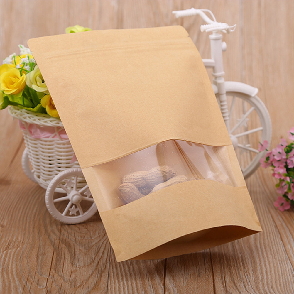 Food Snacks In Usa - 50 Bolsas de Papel Kraft con