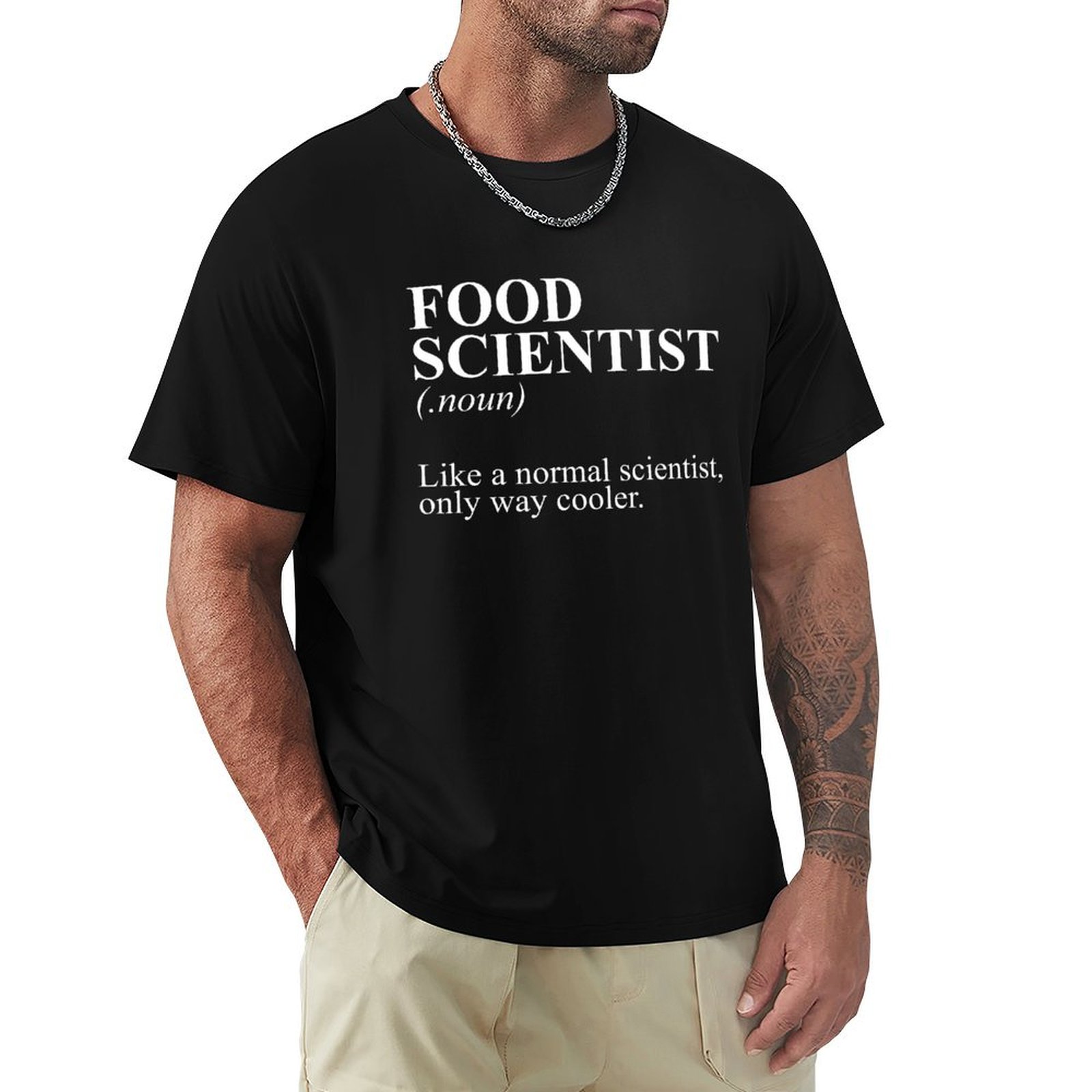 Camiseta divertida de científi - Foody Snacks reseña y precio