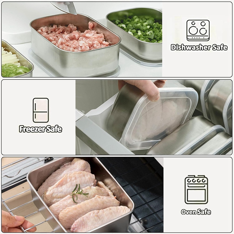 Recipientes de Acero Inoxidabl - Food & Snacks Coloring reseña y precio