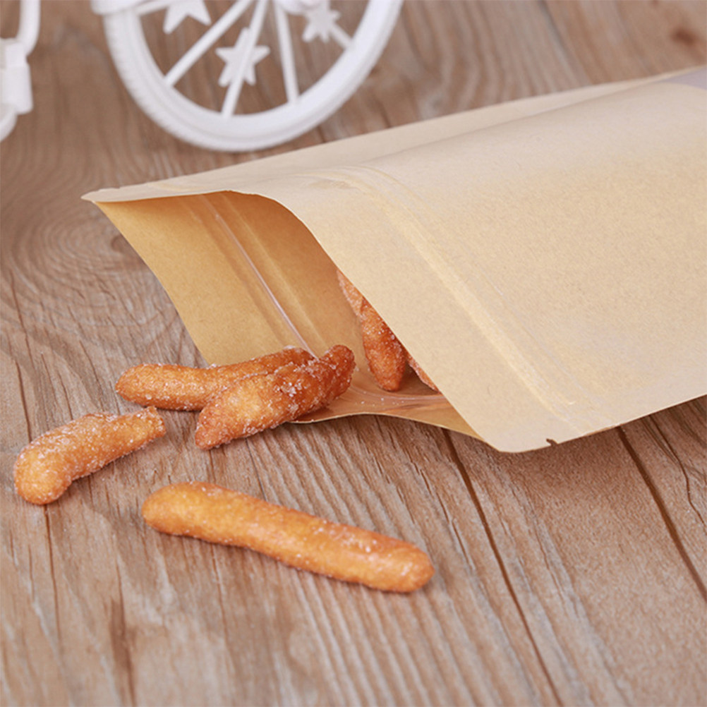 50 Bolsas de Papel Kraft con C - Food Snacks In Usa reseña y precio