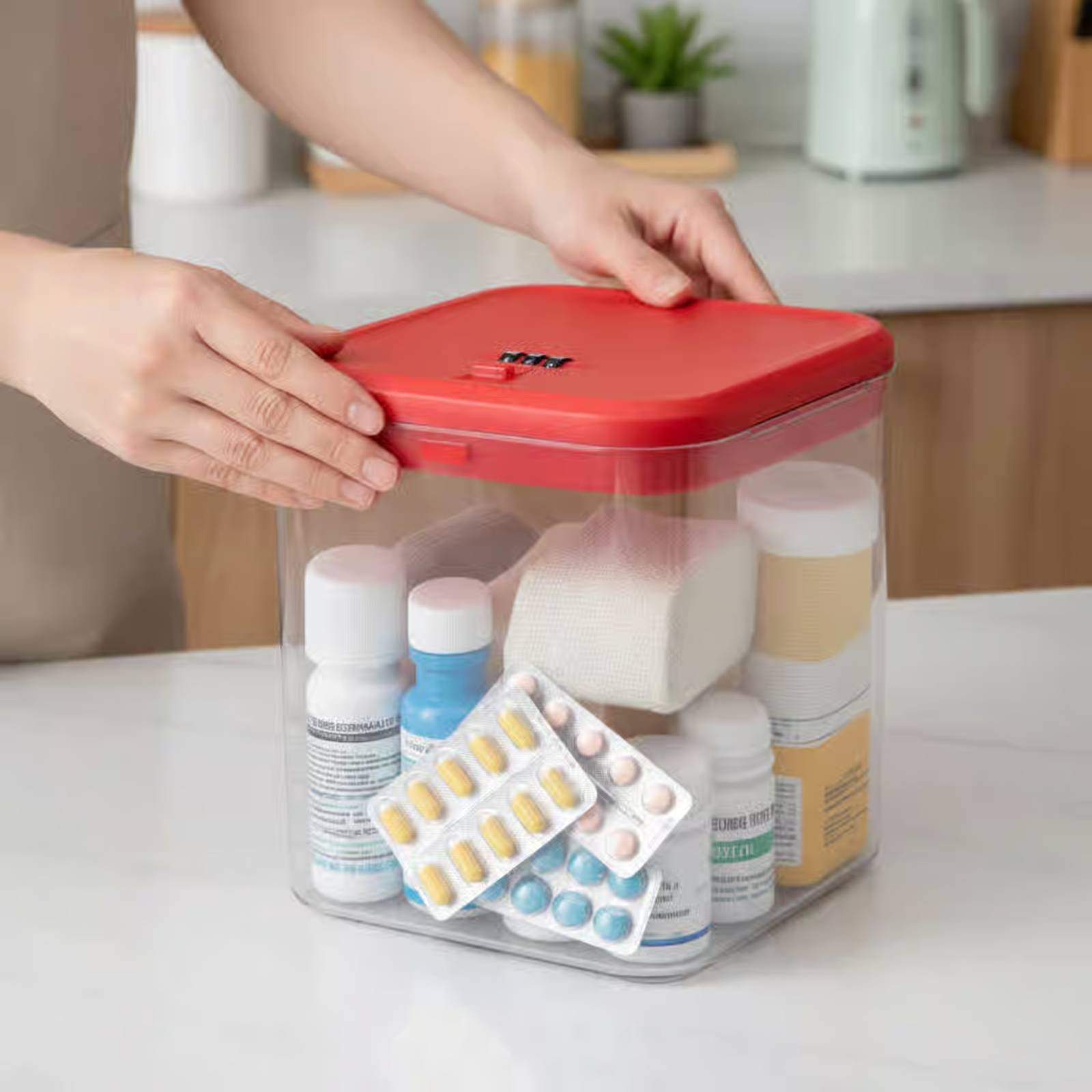 Caja Transparente con Cerradur - Food & Snacks Coloring reseña y precio