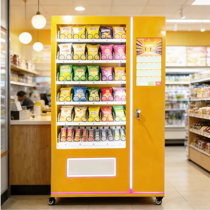 Máquina Expendedora Automática - Food Snacks In Usa reseña y precio