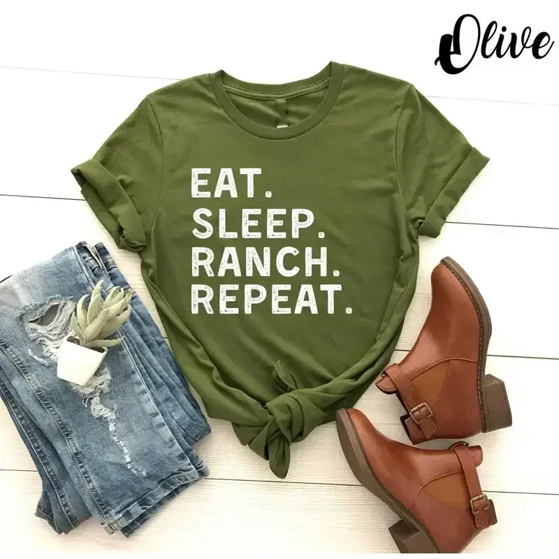 Camiseta Eat Sleep Ranch Repea - Foody Snacks reseña y precio