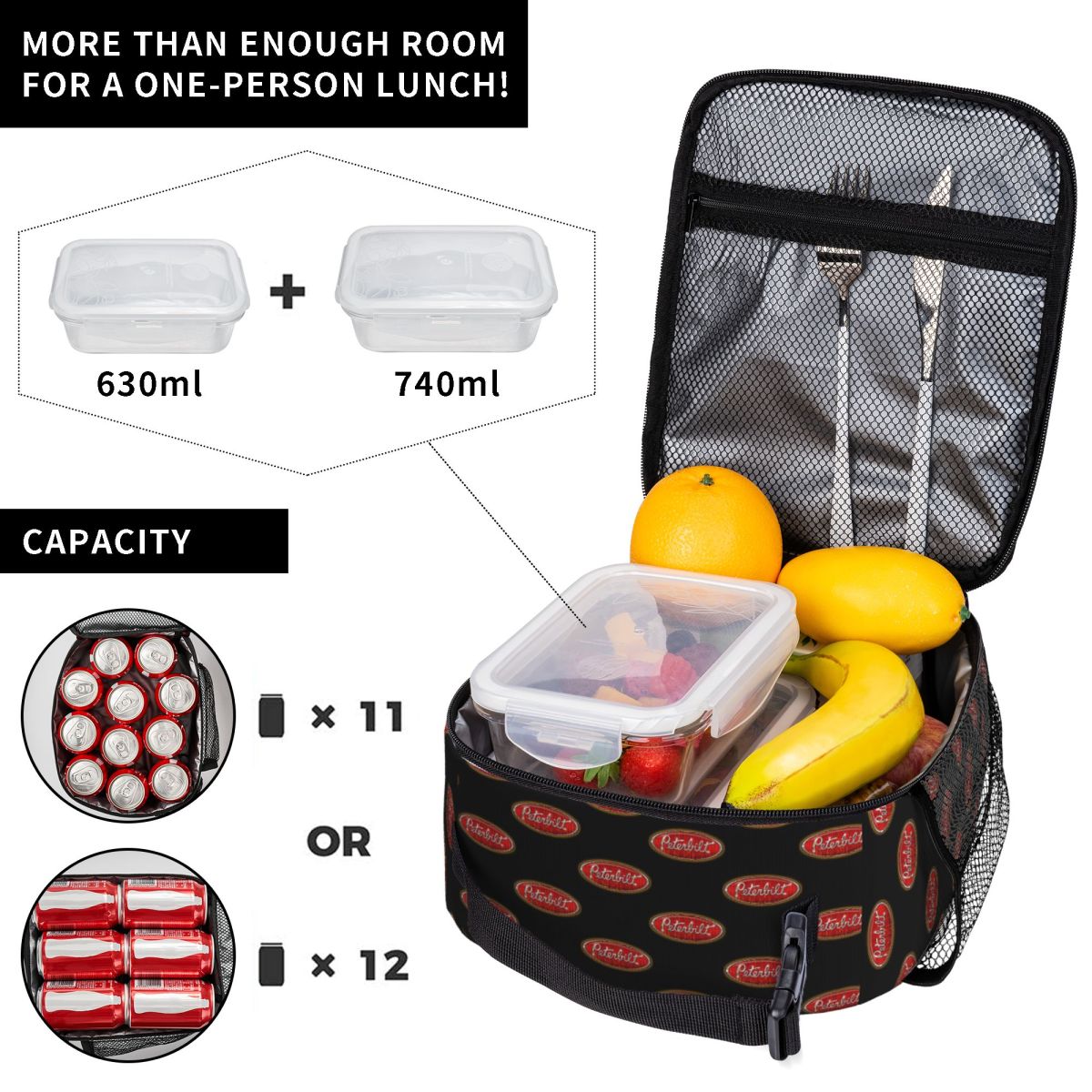 Bolsa de Almuerzo Impermeable  - Logo Food Snack reseña y precio