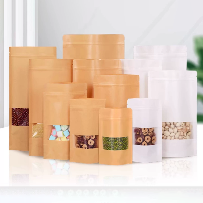 50 bolsas de papel kraft, bols - Logo Food Snack reseña y precio